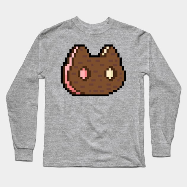 Cat cookie Long Sleeve T-Shirt by Cozy Koi Creations